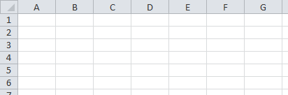 Worksheet with rows, columns and cells.